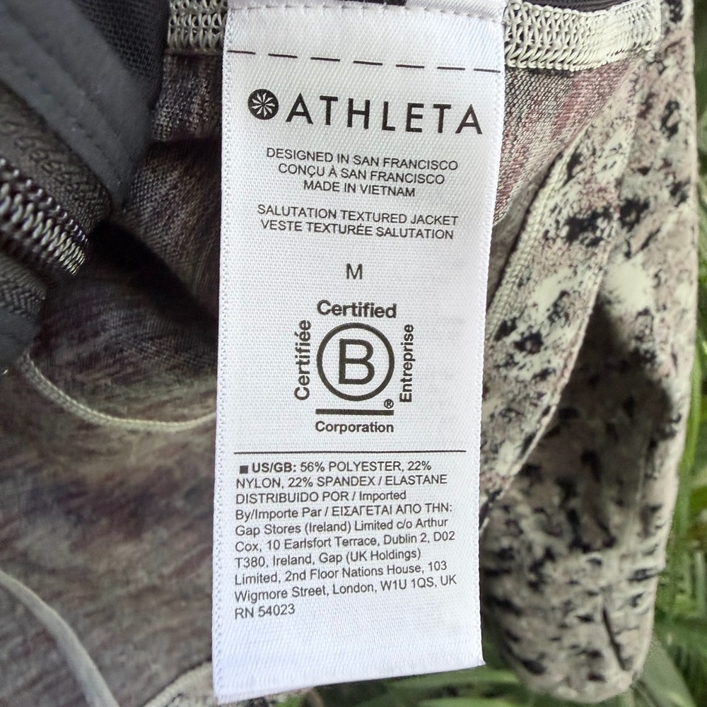 Athleta Salutation Full Zip Athletic Jacket - image 5